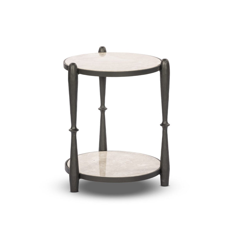 Ruthie End Table - Lunar Marble