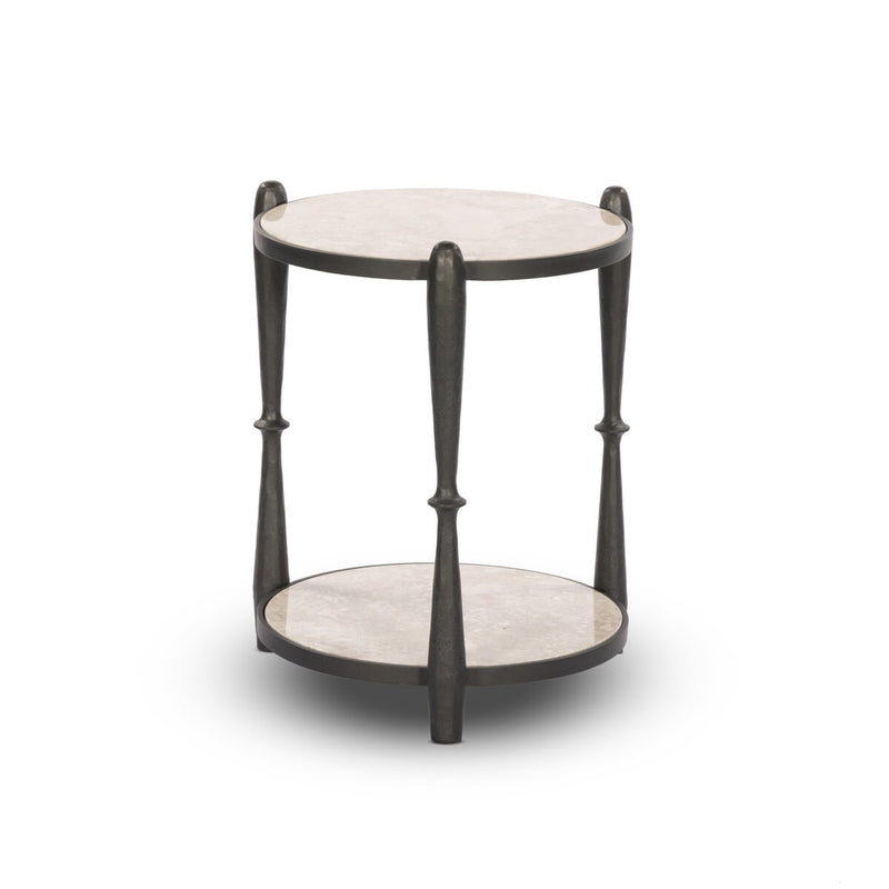Ruthie End Table - Lunar Marble