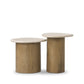 Kovo Nesting End Tables - Cappuccino Marble