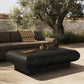 Ambra Outdoor Rectangular Coffee Table - Distressed Bronze