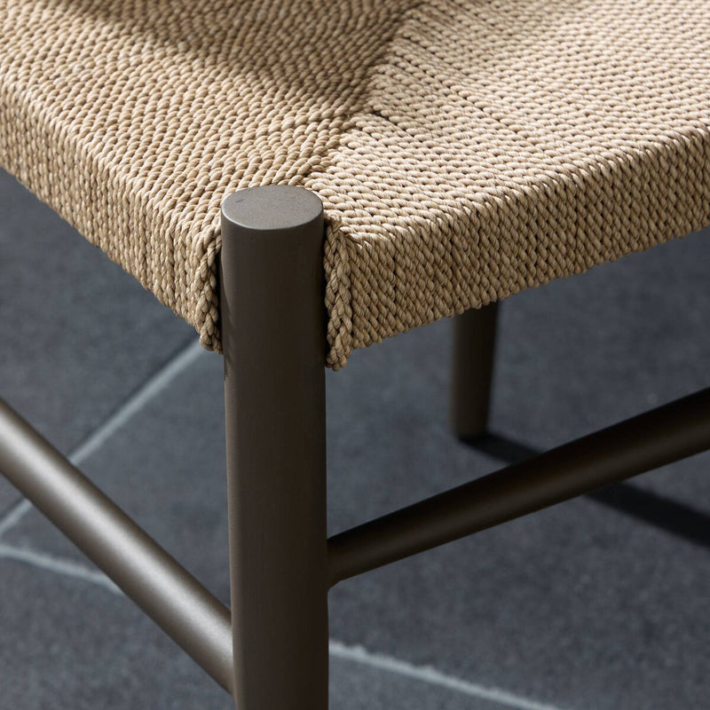 Lomas Outdoor Metal Dining Chair - Textured Dune