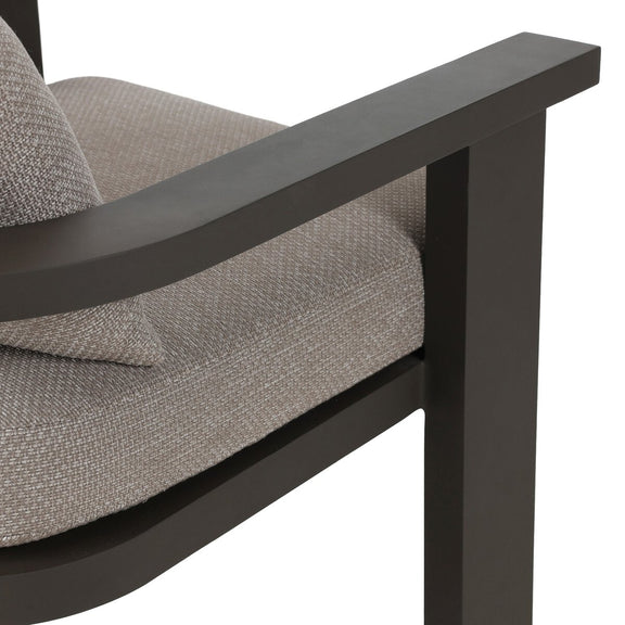Tahana Outdoor Metal Dining Chair - Casa Grey