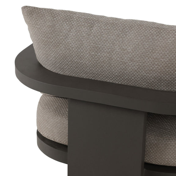 Tahana Outdoor Metal Dining Chair - Casa Grey
