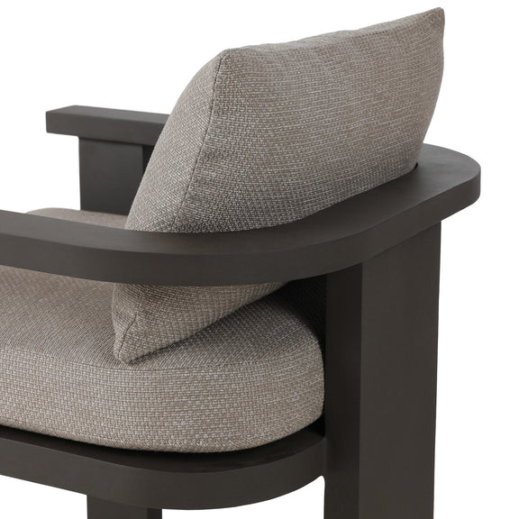 Tahana Outdoor Metal Dining Chair - Casa Grey