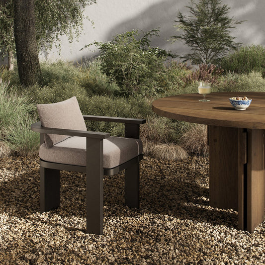 Tahana Outdoor Metal Dining Chair - Casa Grey