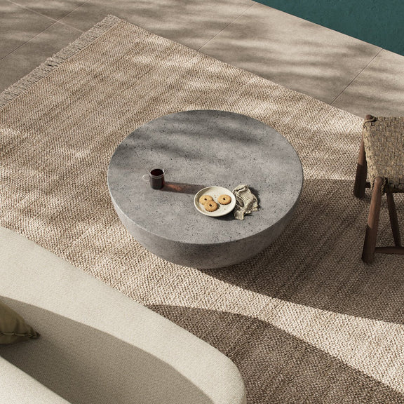 Boula Outdoor Coffee Table - Aged Smoke Concrete