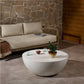 Boula Outdoor Coffee Table - Aged White Concrete