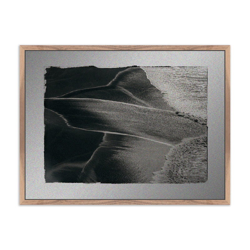 Ocean Foam Pattern by Platinum Revival — Rustic Walnut Floater