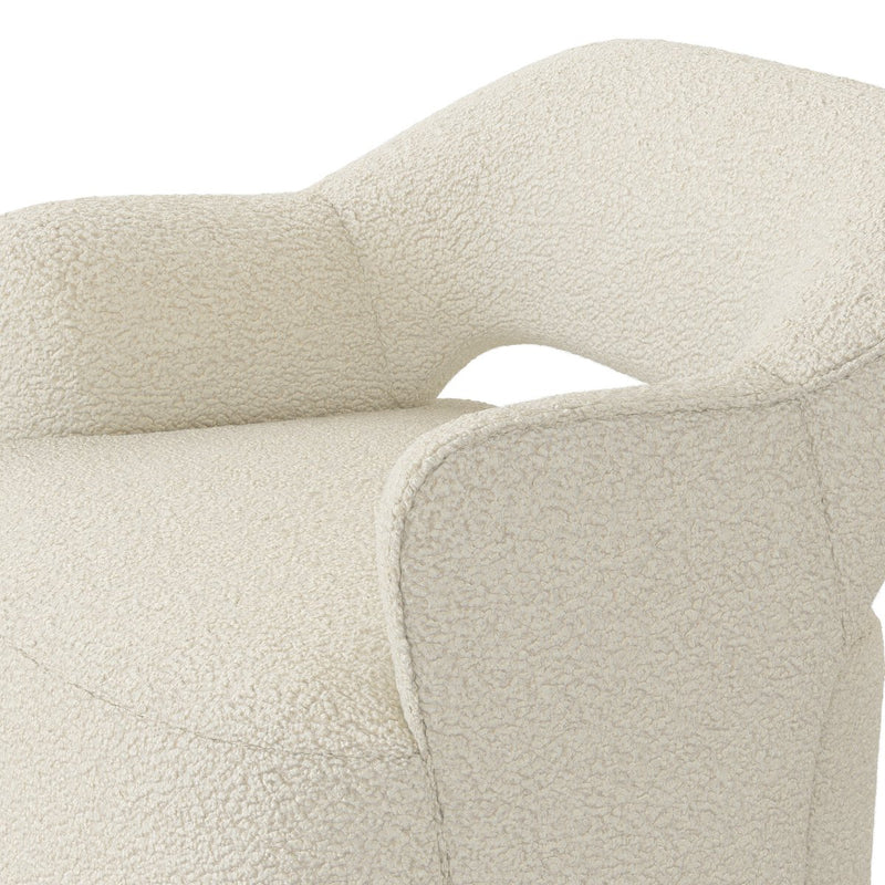 Blythe Swivel Chair - Sheepskin Natural