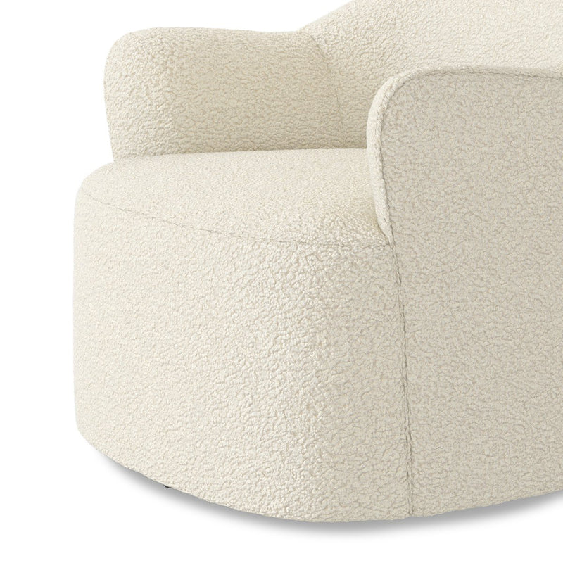 Blythe Swivel Chair - Sheepskin Natural