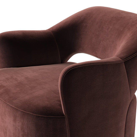 Blythe Swivel Chair - Surrey Plum
