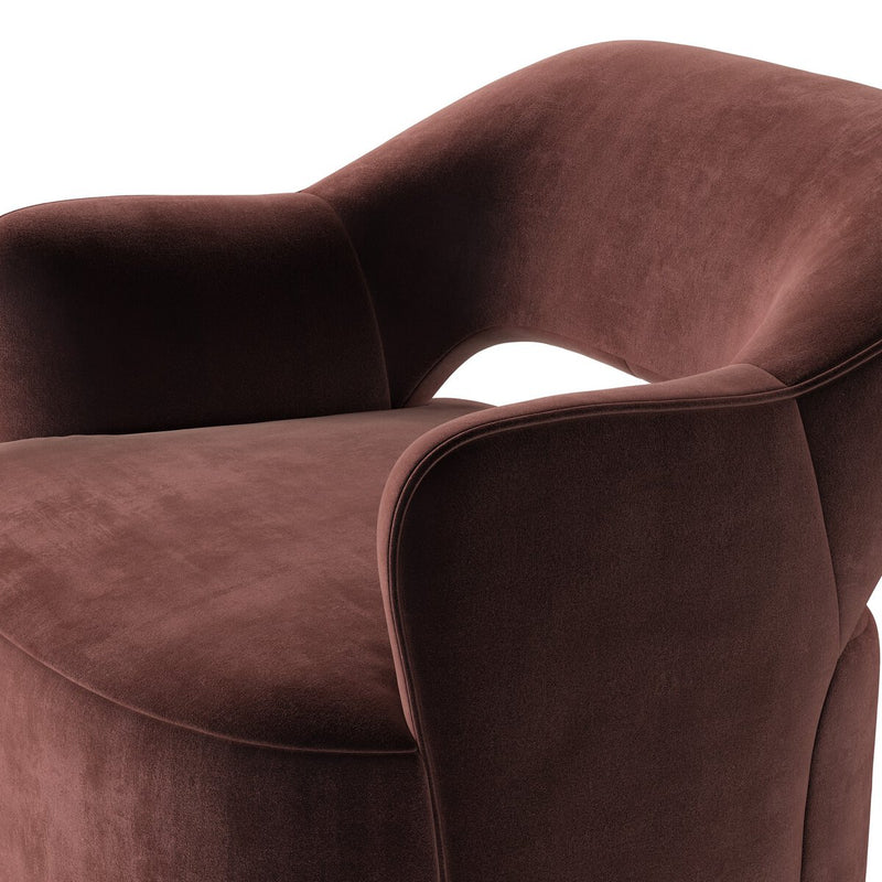 Blythe Swivel Chair - Surrey Plum