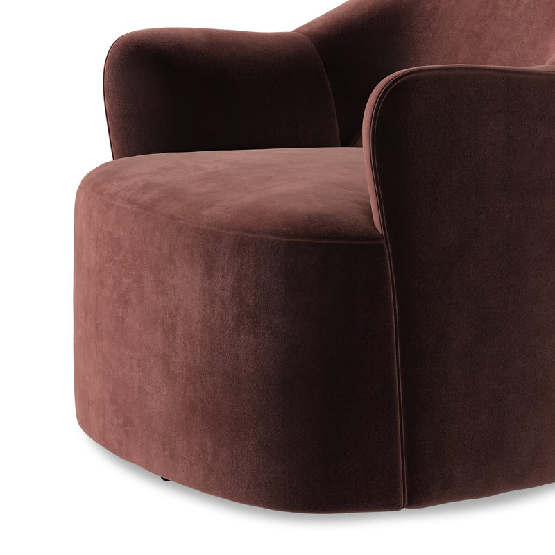 Blythe Swivel Chair - Surrey Plum