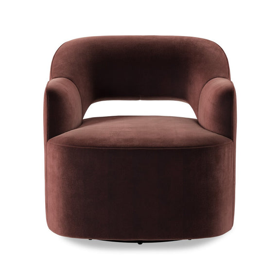 Blythe Swivel Chair - Surrey Plum