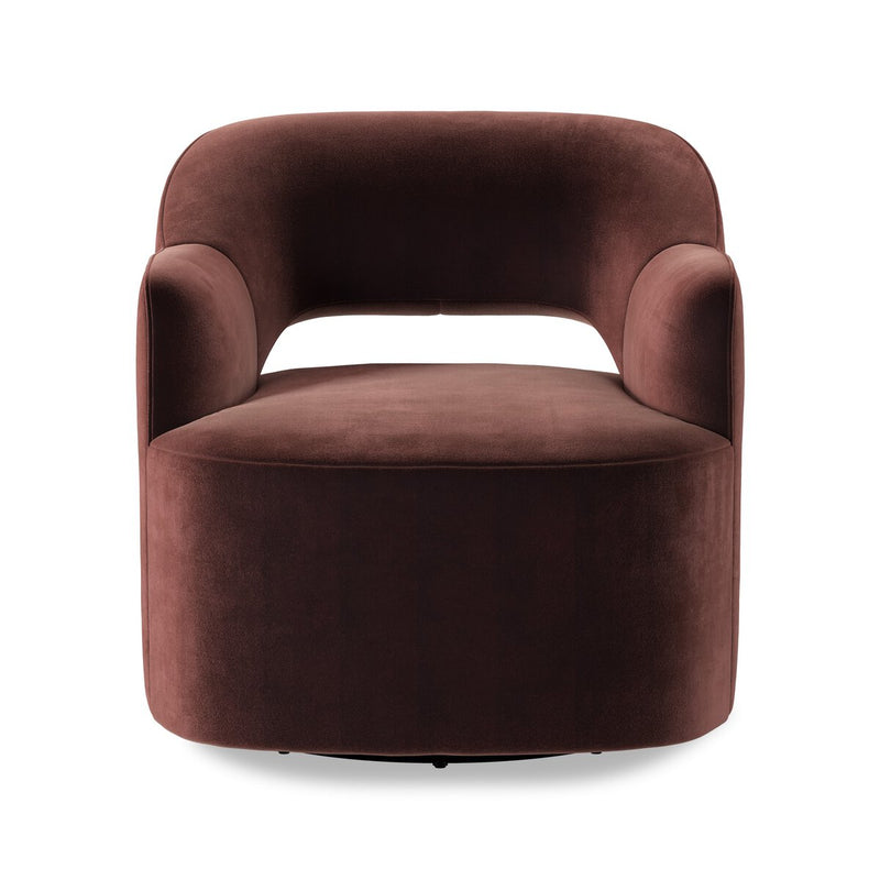 Blythe Swivel Chair - Surrey Plum