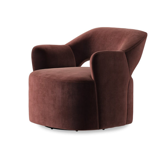 Blythe Swivel Chair - Surrey Plum