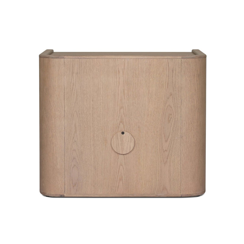 Kiran Nightstand - Beige Painted Linen