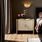 Kiran Nightstand - Beige Painted Linen