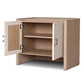 Kiran Nightstand - Beige Painted Linen