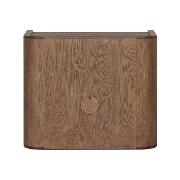 Kiran Nightstand - Dark Green Lacquered Linen
