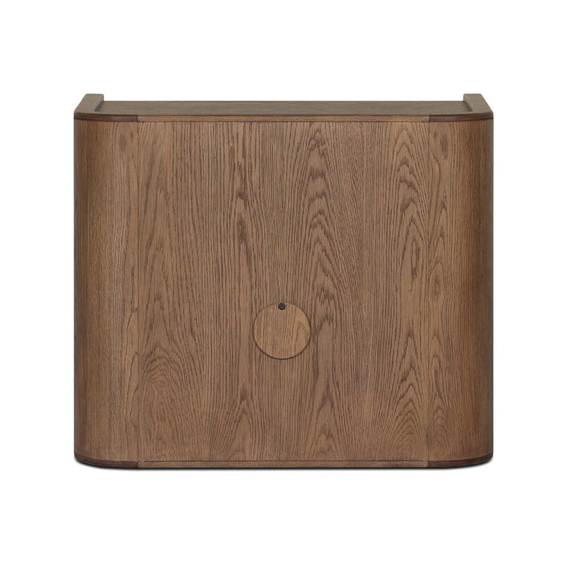 Kiran Nightstand - Dark Green Lacquered Linen
