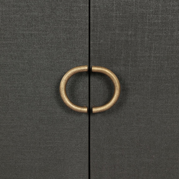 Kiran Nightstand - Dark Green Lacquered Linen