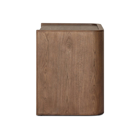 Kiran Nightstand - Dark Green Lacquered Linen