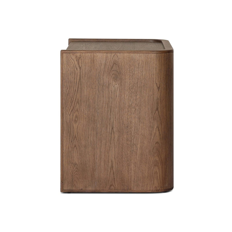 Kiran Nightstand - Dark Green Lacquered Linen
