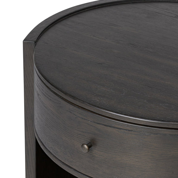 Bode Nightstand - Smoked Black Veneer