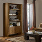 Fisher Bookcase - Rustic Amber Oak Veneer