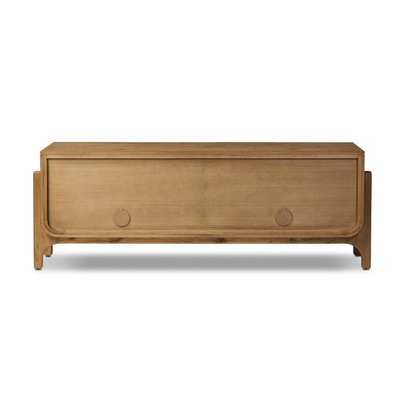 Bloomfield Media Console - Worn Oak Veneer