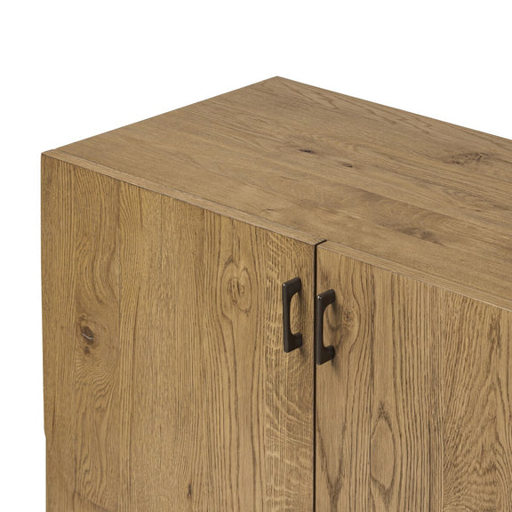 Bloomfield Media Console - Worn Oak Veneer