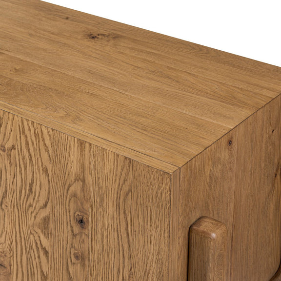Bloomfield Media Console - Worn Oak Veneer