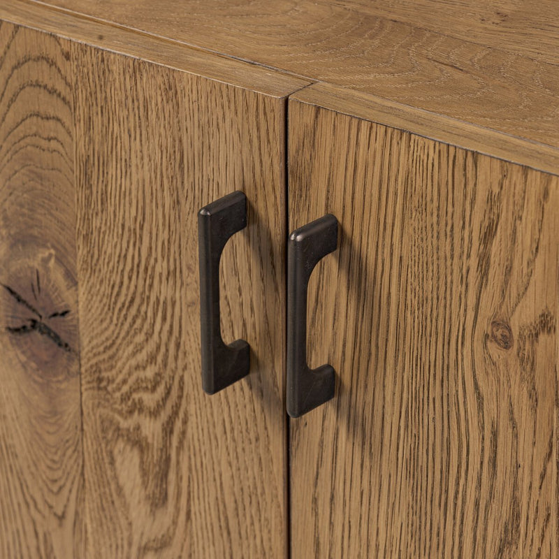 Bloomfield Media Console - Worn Oak Veneer