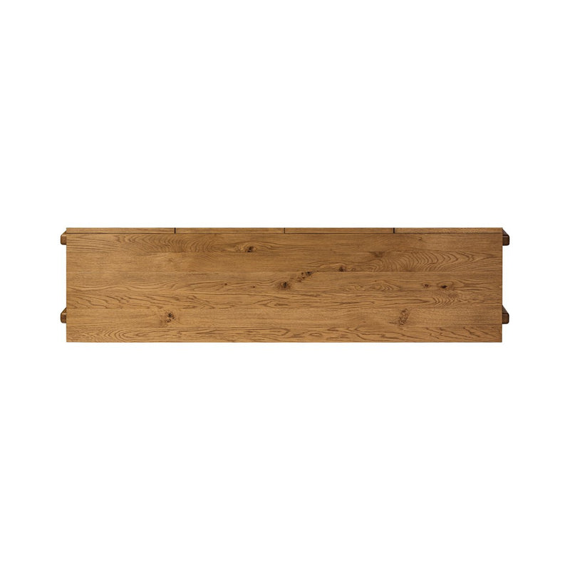 Bloomfield Media Console - Worn Oak Veneer