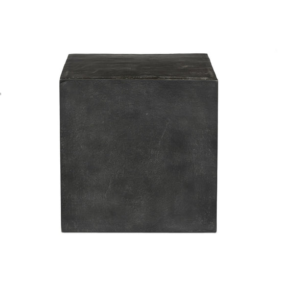 Graso Outdoor End Table - Aged Grey
