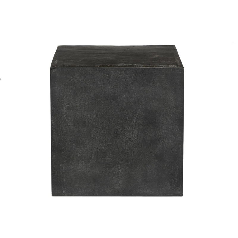 Graso Outdoor End Table - Aged Grey