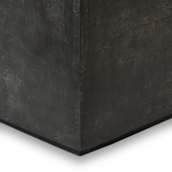 Graso Outdoor End Table - Aged Grey