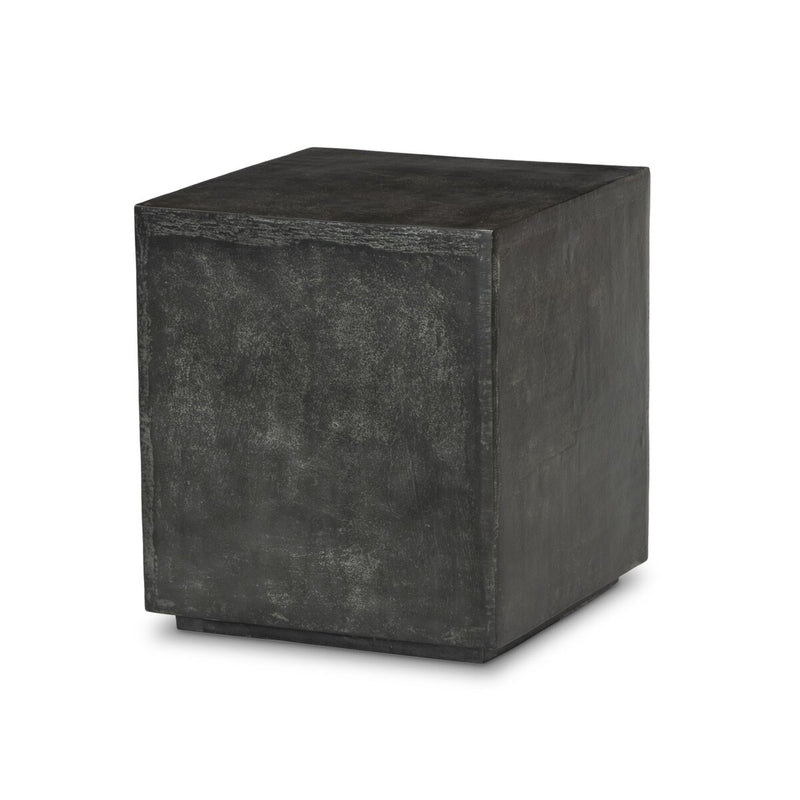 Graso Outdoor End Table - Aged Grey