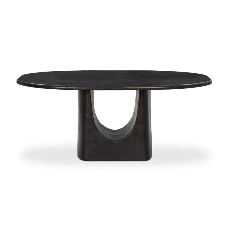 Amato Outdoor Dining Table - Antique Rust