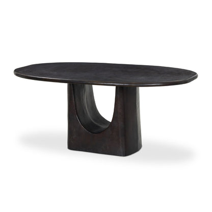 Amato Outdoor Dining Table - Antique Rust