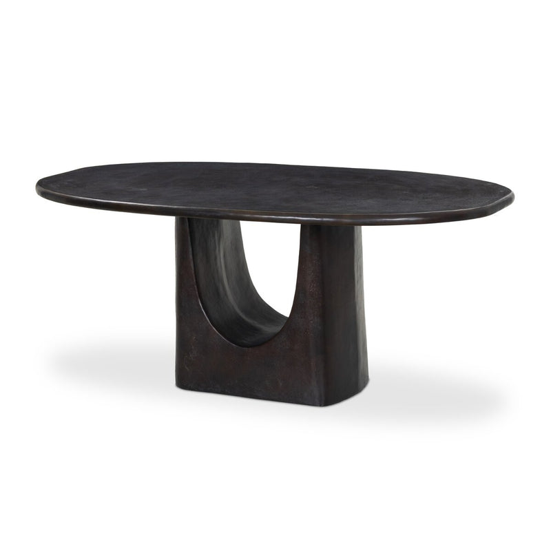 Amato Outdoor Dining Table - Antique Rust
