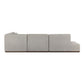 Adler Outdoor 4-Piece Sectional - Concha Fog