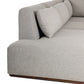 Adler Outdoor 4-Piece Sectional - Concha Fog