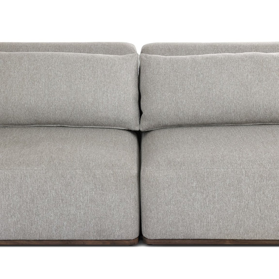 Adler Outdoor 4-Piece Sectional - Concha Fog