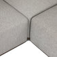 Adler Outdoor 4-Piece Sectional - Concha Fog