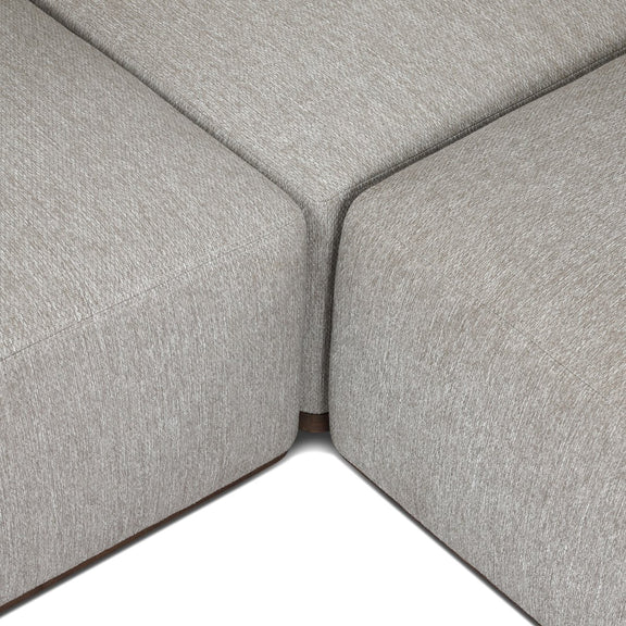 Adler Outdoor 4-Piece Sectional - Concha Fog