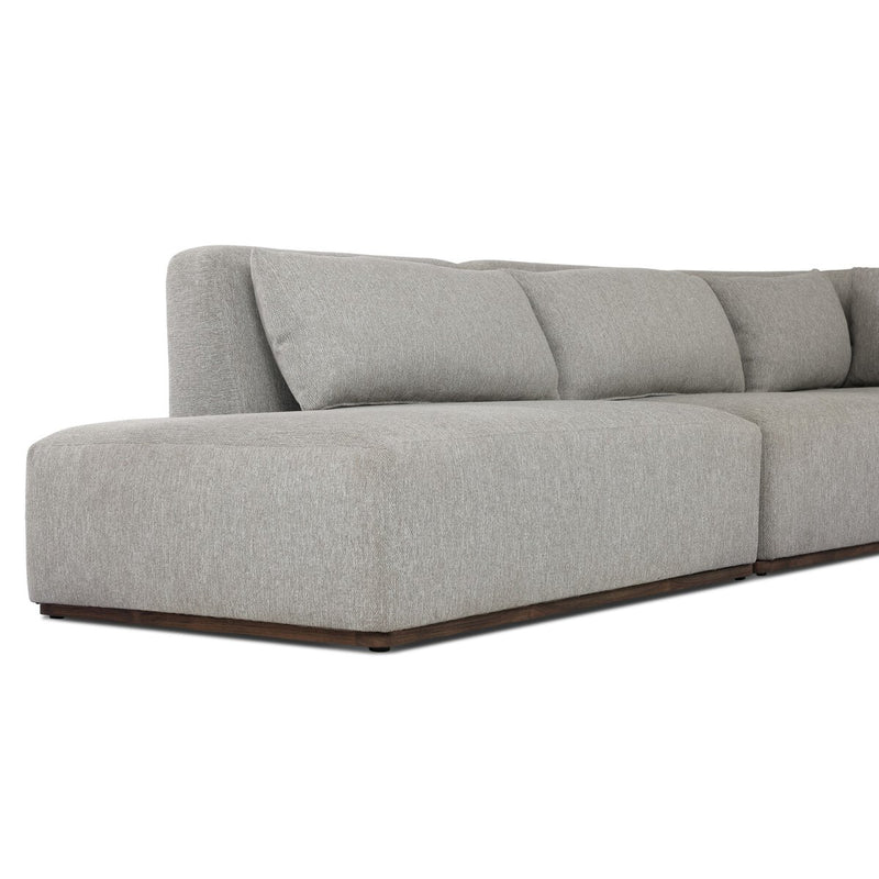 Adler Outdoor 4-Piece Sectional - Concha Fog