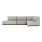 Adler Outdoor 4-Piece Sectional - Concha Fog
