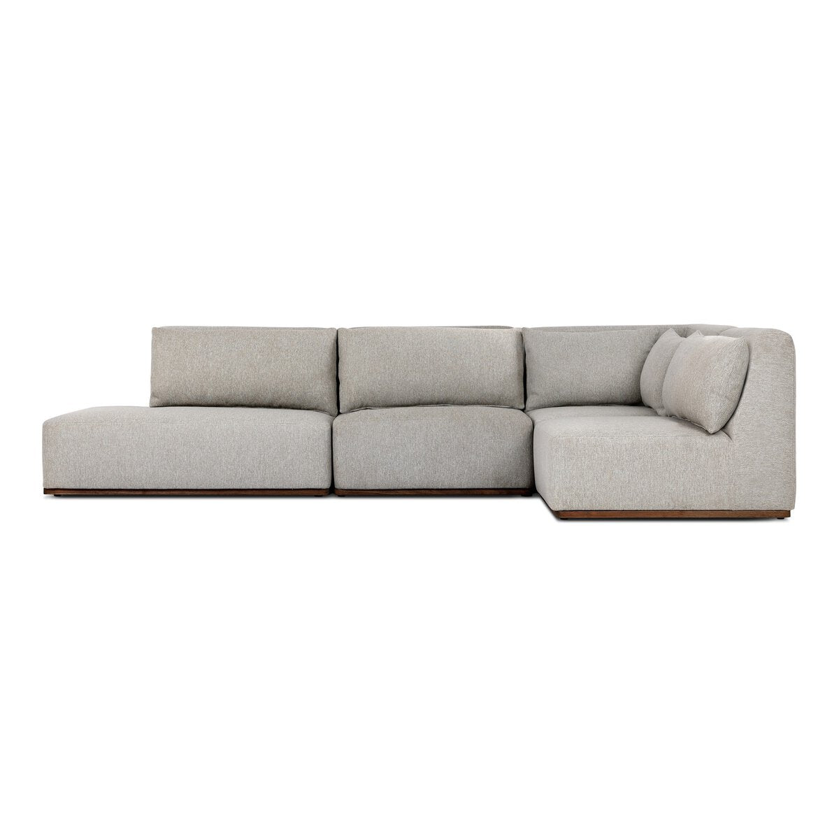 Adler Outdoor 4-Piece Sectional - Concha Fog